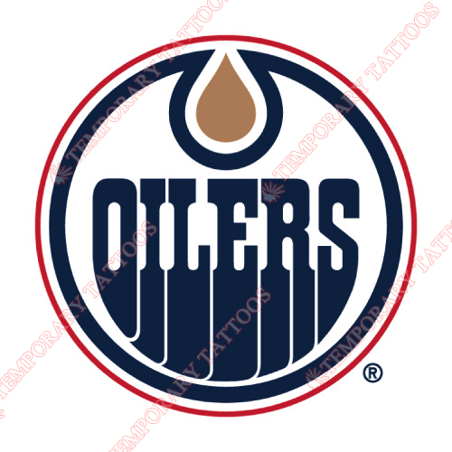 Alberta Oilers Customize Temporary Tattoos Stickers NO.7097